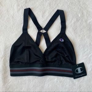 Champion black H-back triangle sports bra size XS